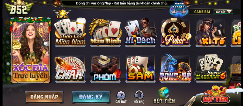 Các cách tạo tài khoản B52